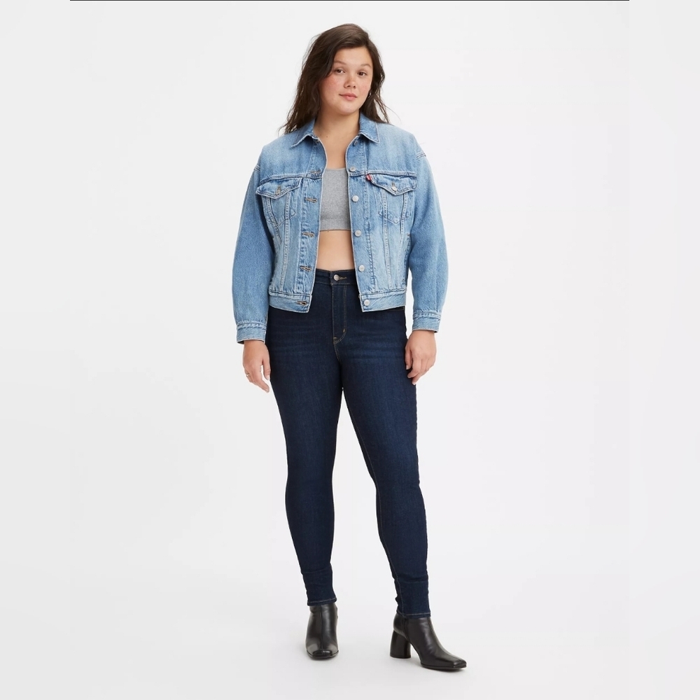 Levi's Blue Dark Wash 720 High Rise Super Skinny Women's Denim Jeans
